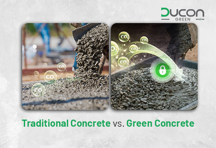 Difference Between Traditional Concrete and Green Concrete